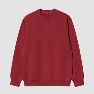 Sweat-shirt pour homme beige à col rond, essentiel, coupe ajustée, extensible, avec poches, pour l'extérieur - Product Image 6