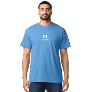 Camiseta para Hombre, Color Azul Zafiro Jaspeado, Personalizada, de Algodón, Manga Corta, Cuello Redondo, Ropa Casual, Prenda Lisa al por Mayor - Product Image 2