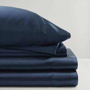Set di Lenzuola in Raso di Lusso per Letto King Size con Federe e Copripiumino, Collezione Premium per la Camera da Letto - Product Image 4