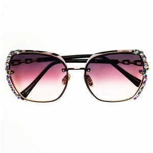 Lunettes de soleil diamantées tendance pour hommes et femmes, idéales pour les fêtes et occasions spéciales, disponibles au meilleur prix - Product Image 1