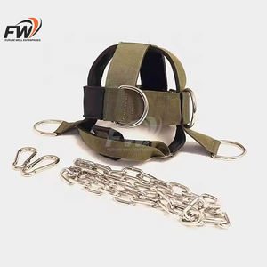 Arnés de entrenamiento de cuello para levantamiento de pesas OEM personalizado con cadena y cinturón para ejercitar hombros y calentar el cuerpo - Product Image 5