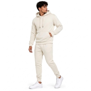 <b>Men</b> Heavyweight Cotton Tracksuit Hoodie Jogger Set Custom Private Label Streetwear Manufacturer - Product Image 3