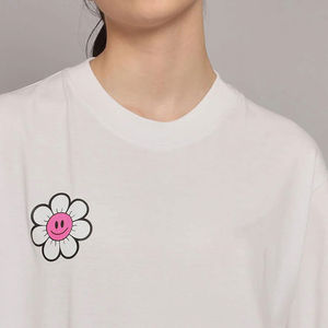 Ensembles d'été réversibles en satin polyester/coton pour femmes grandes tailles, confortables, respirants, imprimés, t-shirts et shorts OEM - Product Image 4