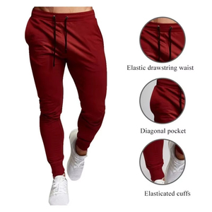Pantalon de jogging décontracté pour homme, taille élastique, grande taille, coupe ample, vêtement de sport et de fitness, modèle fin pour le printemps - Product Image 4