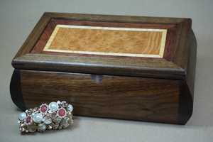 Premium Wooden Jewelry Organizer <b>Storage</b> <b>Box</b> with Sliding <b>Drawers</b> Multi Compartment Ring Holder Necklace Organizer Bracelet <b>Box</b> - Product Image 6
