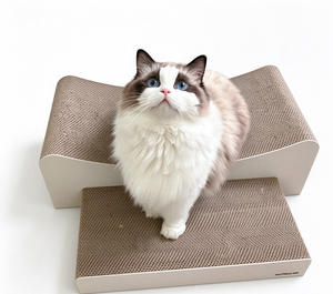 Rascador para Gatos Reversible en Forma de M, Cama para Gatos de Cartón Corrugado, Venta al Por Mayor - Product Image 4