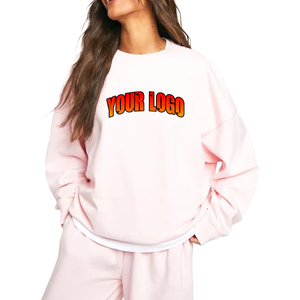 Women Stretch <b>Velour</b> <b>Sweatshirt</b> Cotton Blend Casual Pullover OEM ODM Wholesale Supplier Factory Premium Quality Crew Neck Custom - Product Image 5