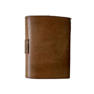 <b>Leaf</b> Embossed Grimoire Hardcover Genuine Leather Classic Notebook Brown Handmade Unlined Deckle Edge <b>Paper</b> Best Customised Gift - Product Image 3