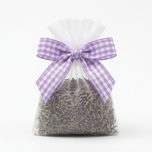 Wholesale 15mm Lavender White Checks Gingham Grosgrain <b>Ribbon</b> for Baby Shower Decor Hair Accessories Party Favors Gift Packaging - Product Image 2