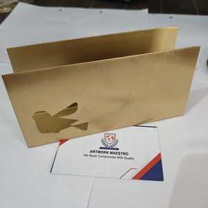 Juego de Cuatro Posavasos Decorativos de Latón Dorado con Soporte, Artesanía Innovadora - Product Image 6