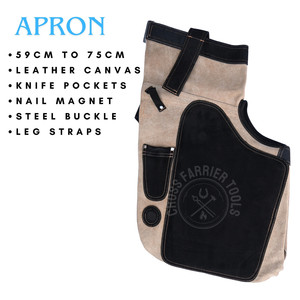 Kit de Herramientas de Herrador con Delantal de Cuero, Martillo de Herrador, Separadores de Cascos, Tenazas de Punta Redonda, Tenazas para Cascos de Fuego, Acero Inoxidable - Product Image 2