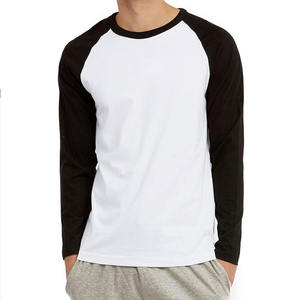 Camiseta de Manga Larga Raglán para Hombre de Alta Calidad, Material de Algodón, Lisa, Personalizada, Cuello Redondo, Transpirable - Product Image 2