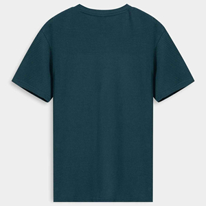 เสื้อยืดคอกลมแขนยาวสีเขียวเข้มสำหรับผู้ชาย ผ้าฝ้าย 100% ระบายอากาศได้ดี เป็นมิตรกับสิ่งแวดล้อม แห้งเร็ว ลายพิมพ์ - Product Image 5