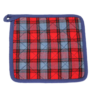 Kitchen Accessories Yarn Dyed Checkered Pattern <b>Pot</b> <b>Holder</b> 100% Cotton Canvas Recycled Made Woven <b>Pot</b> <b>Holders</b> Wholesale in India - Product Image 2
