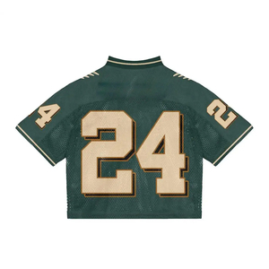 Maillots de football en mesh sublimé avec couleurs et designs personnalisés, parfaits pour les événements sportifs, t-shirts amples pour hommes. - Product Image 4