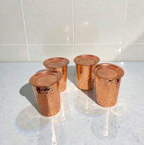 Copper Round Mug Metal Drinking Cup Insulated for Everyday Use - Product Image 2