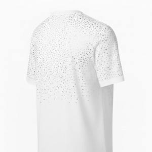 Camiseta casual de mujer con pedrería brillante, ropa de calle, marca personalizada, ropa femenina, camiseta de algodón premium para mujer - Product Image 4