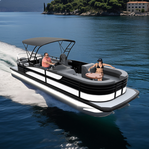 Sièges de rangement confortables et lit de soleil individuel <span class=keywords><strong>pour</strong></span> bateau à ponton de sport en aluminium S-25, personnalisés <span class=keywords><strong>pour</strong></span> la navigation - Product Image 1