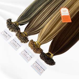 100% Color natural personalizable recto envío rápido punta plana extensiones de cabello humano compromiso de alta calidad 24/7 servicio No - Product Image 3