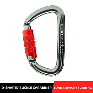 Mosquetón de Alta Resistencia con Cierre de Rosca para Montañismo, Escalada en <span class=keywords><strong>Roca</strong></span>, Tirolina y Equipo de Seguridad al Aire Libre - Product Image 3