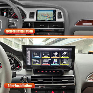 AuCar 12,3'' Android 13 Autoradio Touchscreen GPS-Navigation für Audi A6 2005-2011 Auto-Multimedia-DVD-Player Auto-Radio Video - Product Image 2