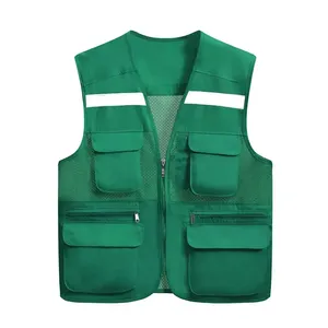 Gilet de sécurité personnalisé en gros, durable et lumineux, avec bande réfléchissante, améliore la visibilité dans toutes les conditions - Product Image 1