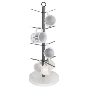 Portavasos de hierro de inspiración antigua con acabado rústico y detalles artesanales para exhibir en una mesa de cocina clásica. - Product Image 3