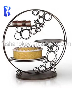 OKEY Fournitures de Restaurant – Présentoir Alimentaire de Luxe en Acier Inoxydable Argenté, Rehausseur de Buffet pour Événements et Fêtes - Product Image 2
