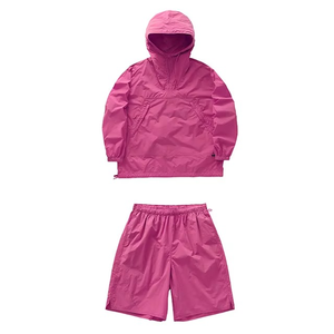 Conjunto Corto de Chaqueta Cortavientos para Hombre con Logotipo Bordado Personalizado, Tela Oxford Transpirable 100% Algodón, Estilo Gótico, Pantalones Cortos para Hombre con Capucha - Product Image 3