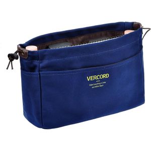 Organizer per Borsa Grande in Tela Blu Navy con 10 Tasche, Inserto Robusto per Borsa da Donna - Product Image 1