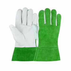 ถุงมือหนังวัวแท้คุณภาพสูง ทนทานต่อเปลวไฟ สำหรับงานเชื่อม งานดับเพลิง งานปิ้งย่าง - Product Image 5