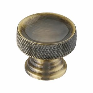 Vintage <b>Brass</b> Cabinet <b>Knobs</b> Round <b>Antique</b> Drawer Pull Handles for Wardrobe Kitchen Furniture - Product Image 5