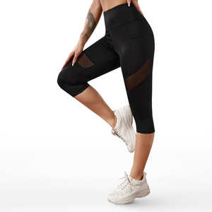 Pantalones capri con cintura elástica, pantalones cortos ligeros de verano, informales, ajustados, cómodos, de tela elástica, para uso diario - Product Image 6