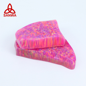 2025 tendencia gran oferta laboratorio cultivado cristal jalea ópalo OP516 materia prima Rosa corte de piedras preciosas en bruto cuentas redondas cabujón para joyería - Product Image 2