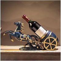 Porte-bouteille à vin décoratif en forme de cheval, porte-bouteille moderne en résine pour comptoir de cuisine ou décoration de bar