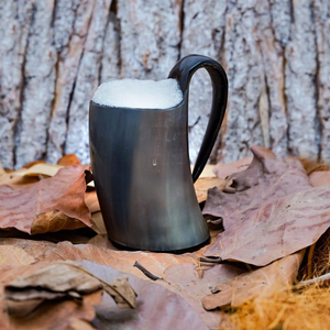 Chope à bière en corne de buffle polie, style animalier, écologique, taille et logo personnalisables - Product Image 5