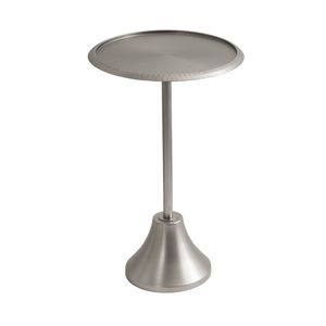 Elegante mesa auxiliar de metal de lujo con tapa con diseño de autor y base de soporte resistente para sala de estar - Product Image 6