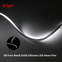 Tira de LED de Neón Flexible de Bajo Voltaje (12V/24V) de 5m, Curvable Verticalmente, para Decoración Interior e Iluminación de Contornos