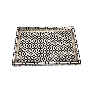 Bandeja de Servir con Incrustaciones de Hueso de Calidad Premium, Bandeja de Lujo Hecha a Mano para Decoración de Mesa de Comedor y Mesa de Centro - Product Image 3