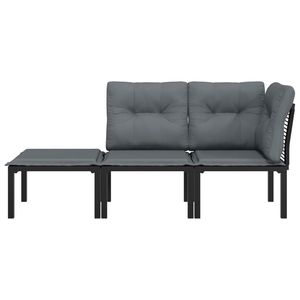 Ensemble de salon de jardin noir et gris - Product Image 3