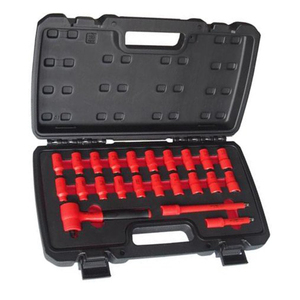 (1/4"Dr.) x 23pcs 1000V Insulated 6 pt. <b>Socket</b> Set, With VDE - Product Image 1