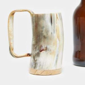 Tazas de cuerno contemporáneas, hechas a mano con cuerno natural de búfalo, elegantes vasos para beber, vajilla para el hogar, restaurante, cafetería y comedor. - Product Image 3