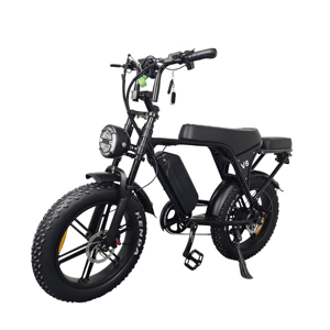20-inch X 4-inch Wide Tire 48V Lithium Battery Brushless 7-Speed Alloy Steel <b>Frame</b> Retro Style Electric Snow Mountain <b>Bike</b> - Product Image 1