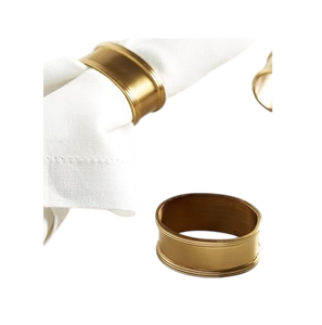 Everyday Dining Napkin Ring Geometric Brass Napkin Ring 4.5cm Width Table Decoration Accessory Napkin Ring Tabletop <b>Tissue</b> - Product Image 5