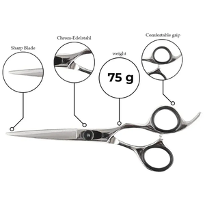 Ciseaux de coiffeur professionnels en acier inoxydable, droits, tranchants, de marque privée, best-sellers - Product Image 1