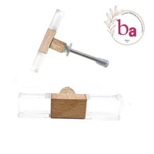 Diseño Industrial resina madera artesanía cajón puerta gabinete T barra perillas tirador para cocina armario tocador sala de estar - Product Image 1