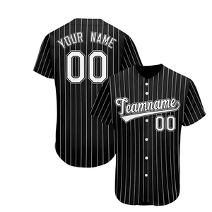 Maillot de baseball réversible pour homme adulte, 100 % polyester, durable, respirant, manches courtes, logo personnalisé sur le devant, couleurs personnalisables - Product Image 1