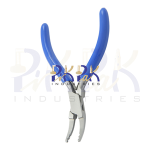 Alicates para prensar microcuentas, prensas de 1,5mm, mordazas rectas de 140mm, manijas de PVC de resorte para fabricación de joyas, circlip DIY, pelacables - Product Image 2