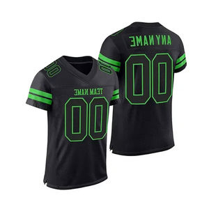 Nouveauté, maillot de football américain personnalisé, qualité supérieure, haut de gamme, manches courtes, respirant, grande taille, protection UV 100% - Product Image 1