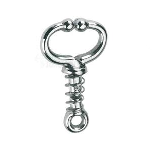 Soporte manual de acero inoxidable para correa de ganado con resorte en espiral, instrumento quirúrgico veterinario de alta calidad - Product Image 5
